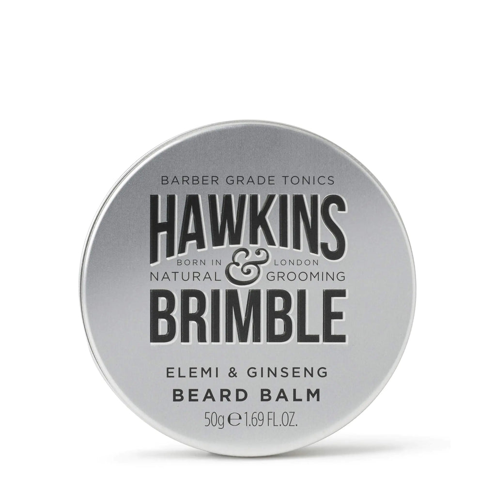 Hawkins & Brimble - Beard Balm for Men 50g - For Smoothing Softening & Conditioning, Supports Beard Growth - Elemi & Ginseng Acclaimed Signature Scent